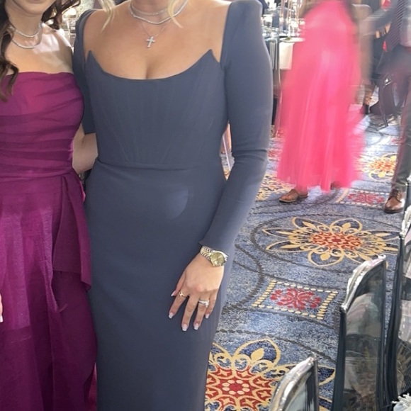 Alex Perry Darius Grey Gown - Picture 5 of 5